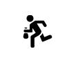 robber running with a bag
